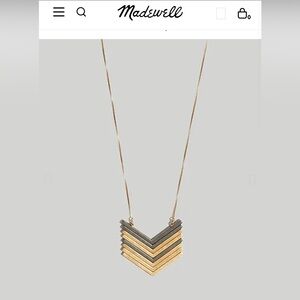Madewell Arrowstock expandable gold necklace